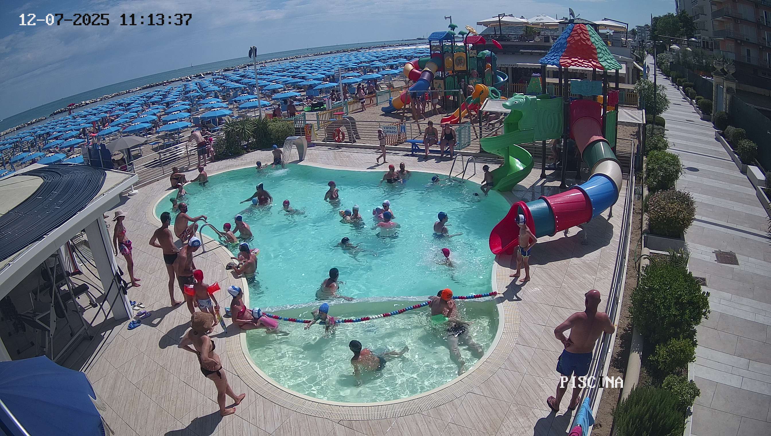Webcam Altamarea, piscina a Cattolica