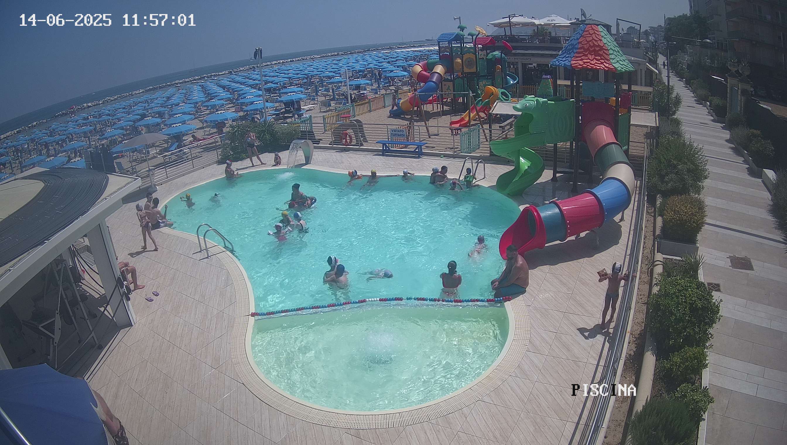 Webcam Altamarea, piscina a Cattolica