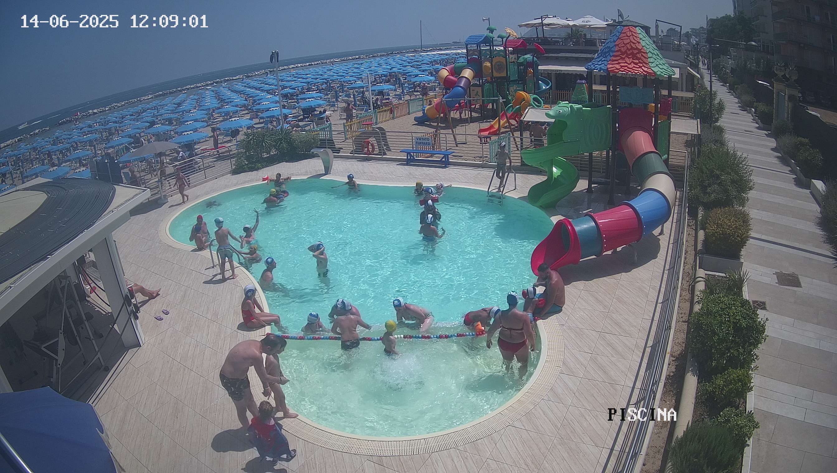 Webcam Altamarea, piscina a Cattolica