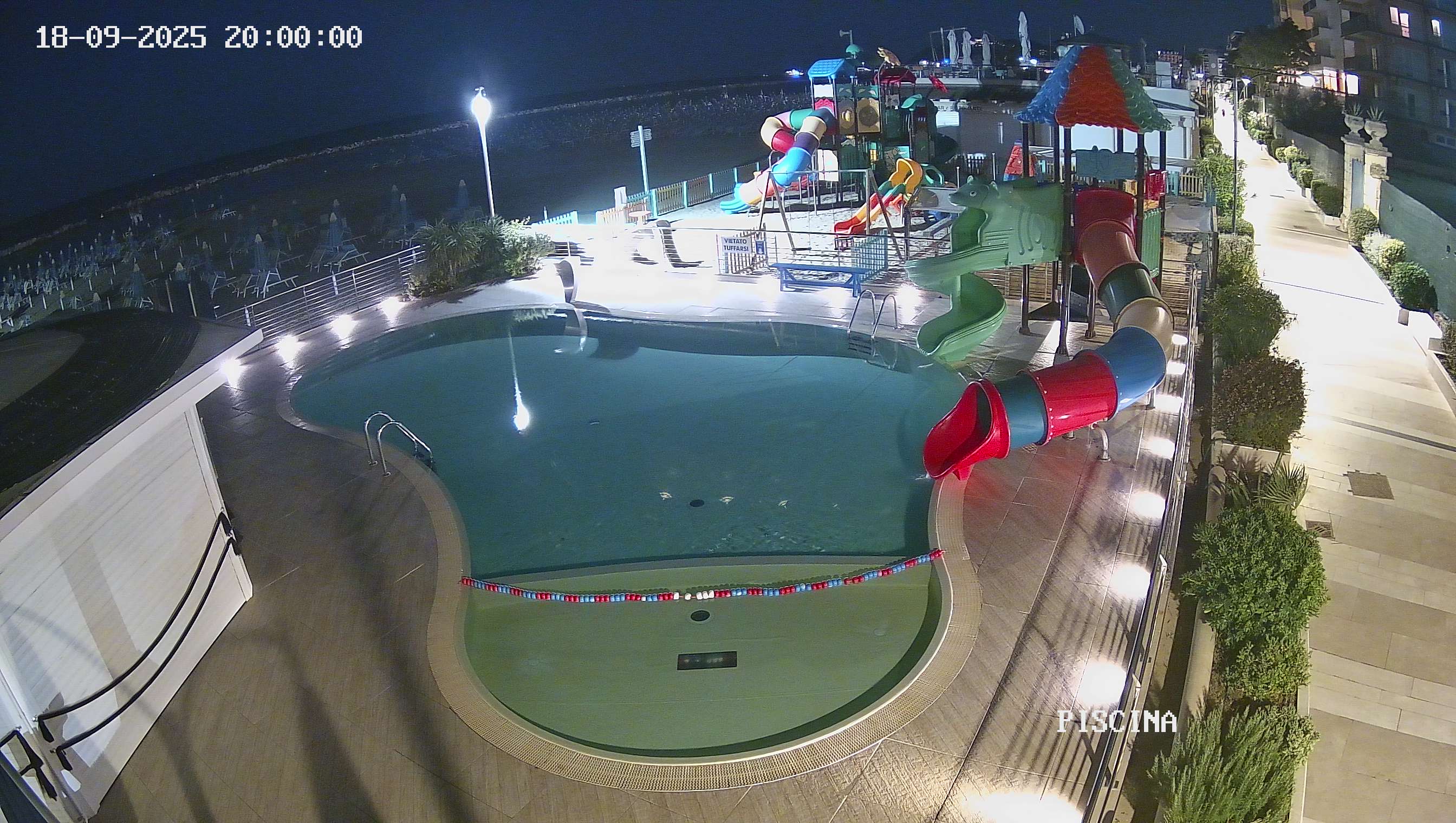 Webcam Altamarea, piscina a Cattolica