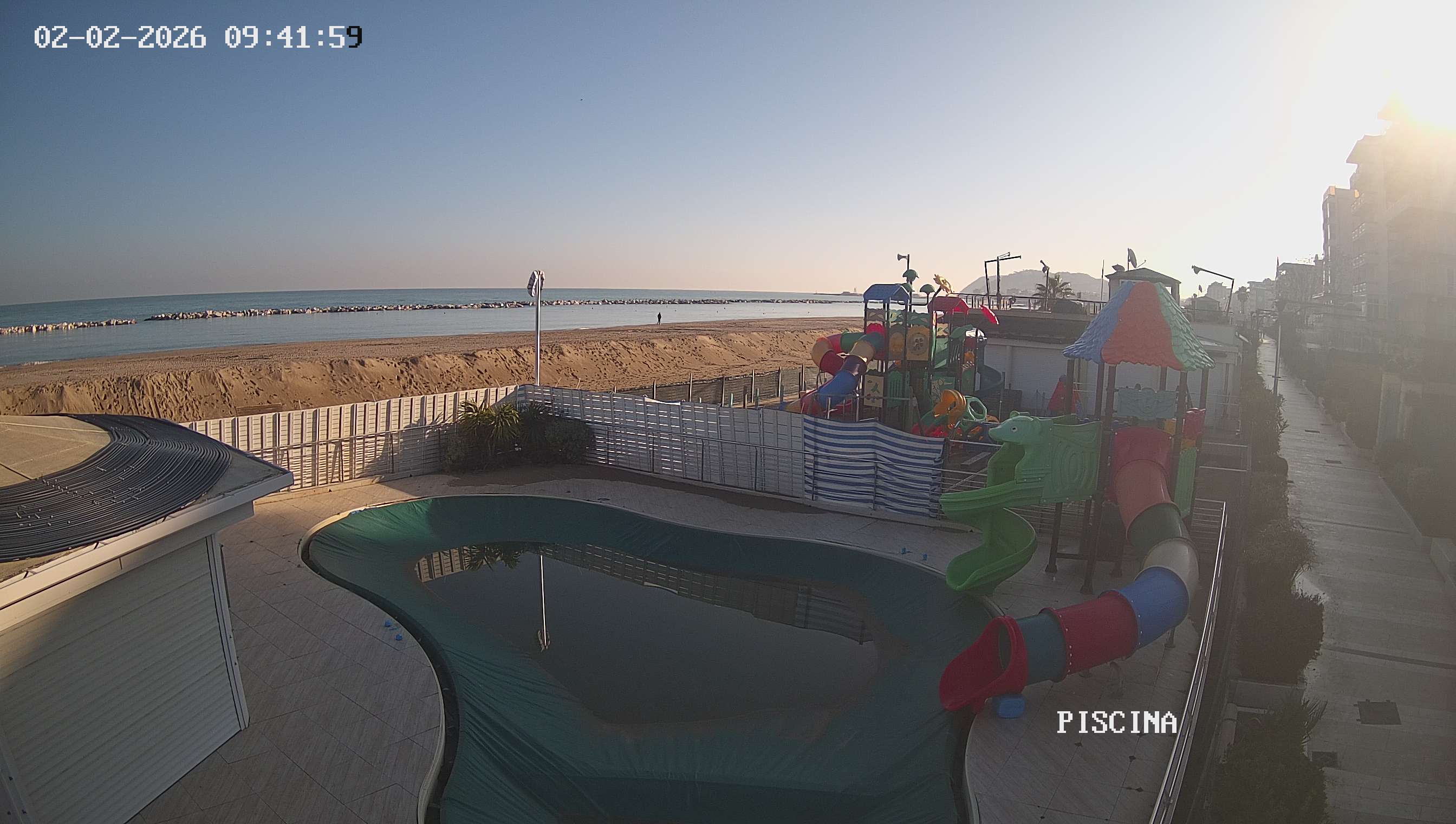 Webcam Altamarea, piscina a Cattolica
