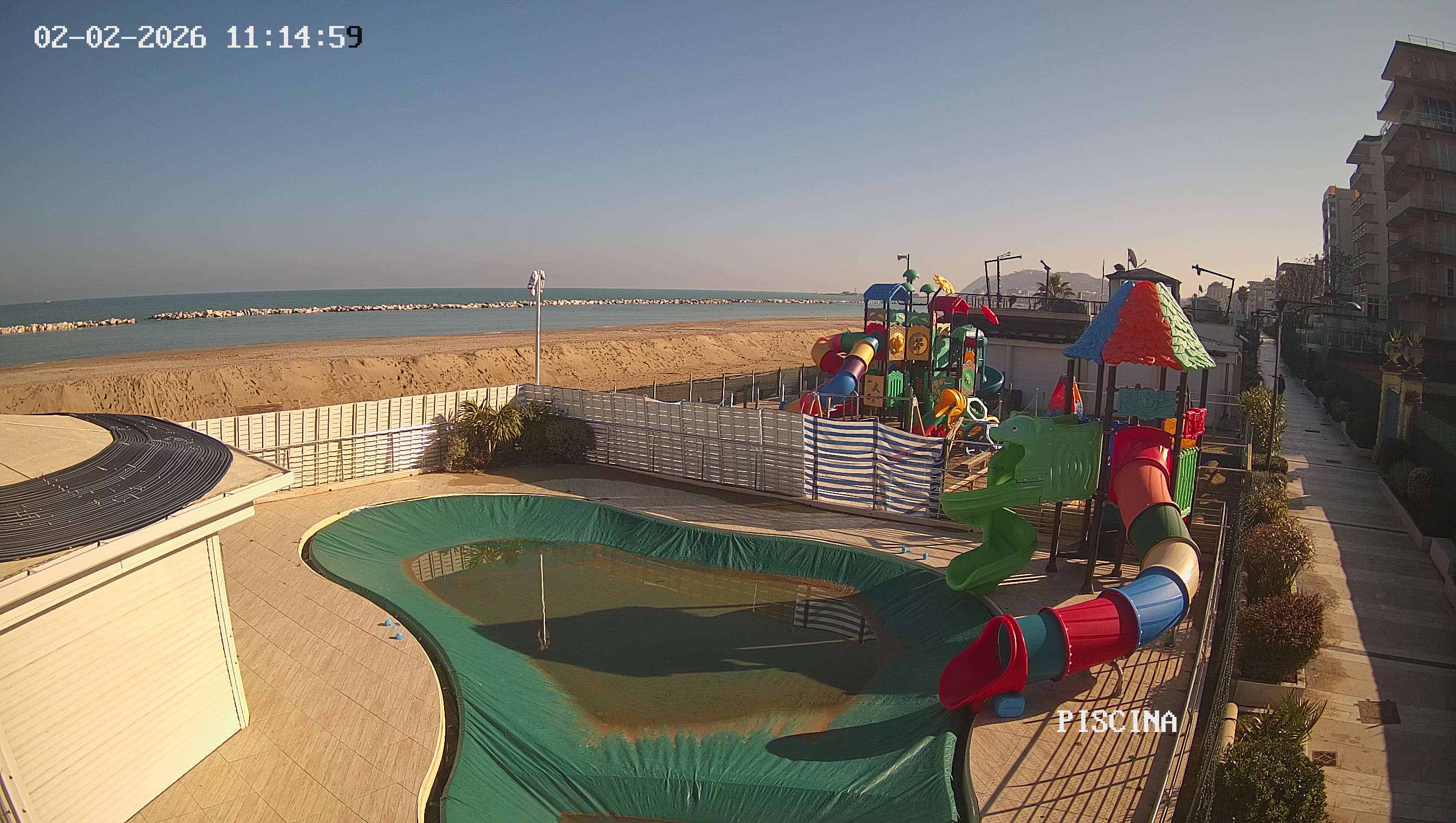Webcam Altamarea, piscina a Cattolica