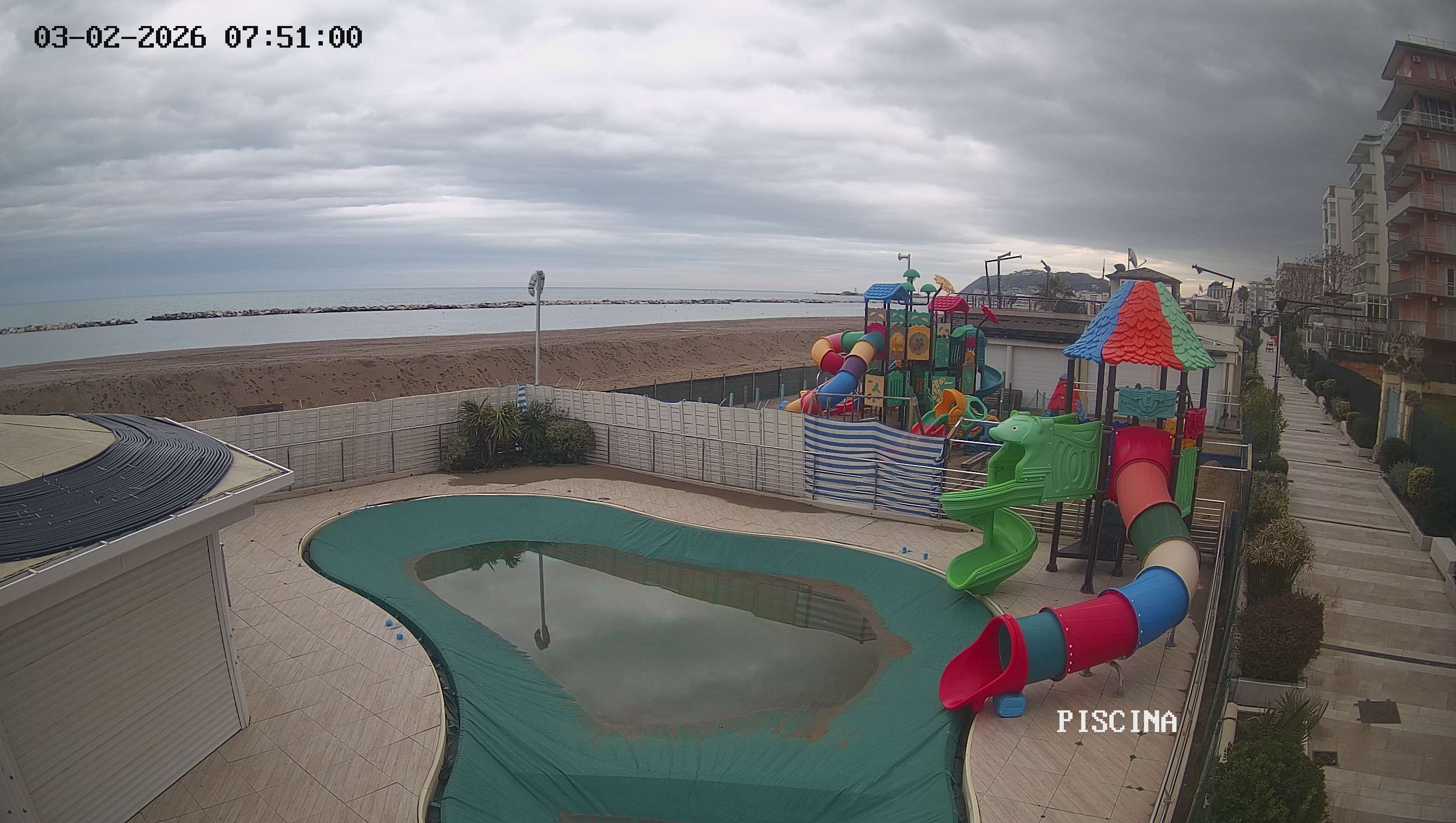 Webcam Altamarea, piscina a Cattolica